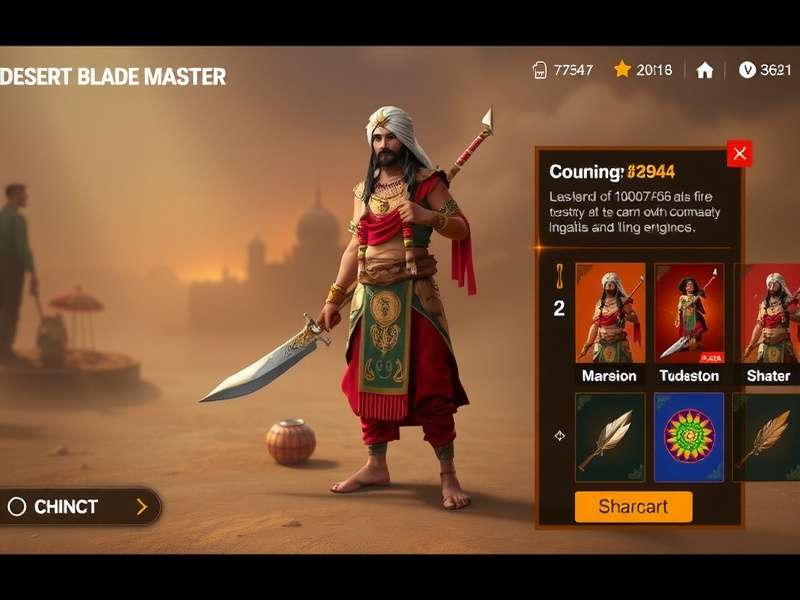 Desert Blade Master gameplay screenshot